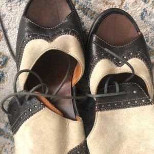 Worn Vintage Anna Sui wedge runway sandals